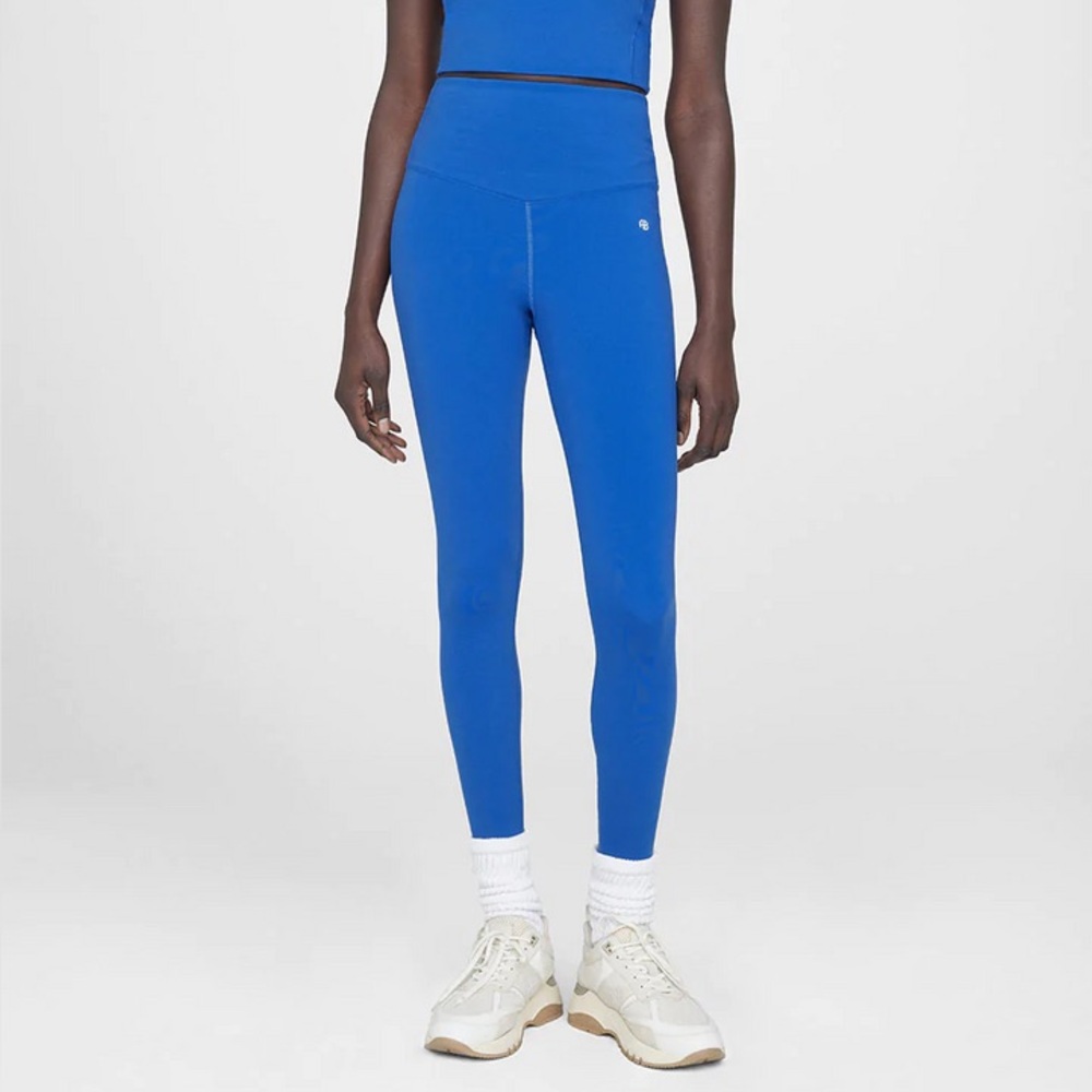 ANINE BING Sport Blake High Rise Active Leggings Electric Blue Sz Medium